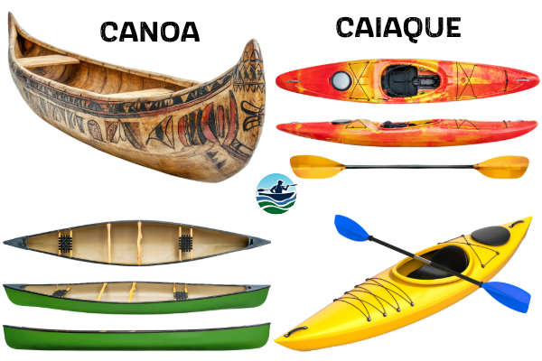Diferença entre Canoa e Caiaque